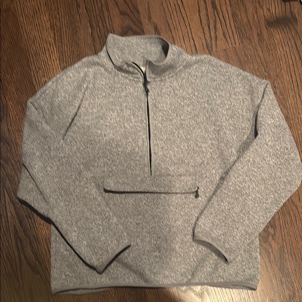 Gray Half-Zip Pull Over